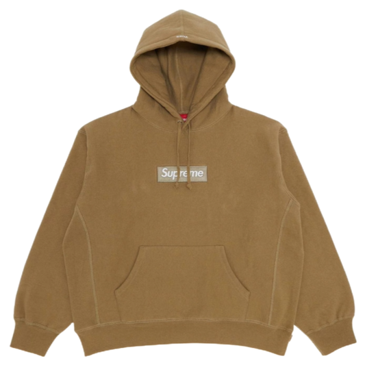 Supreme Box Logo Hooded Sweatshirt FW23 Brown