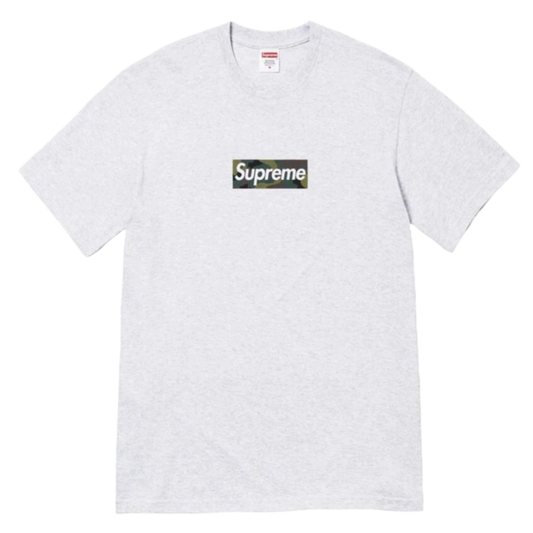 T-shirt Supreme Box Logo FW23 Gris Cendre