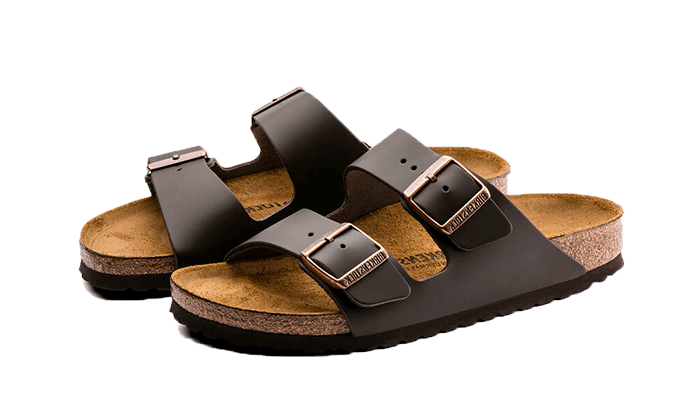 Birkenstock Arizona Natural Leather Dark Brown