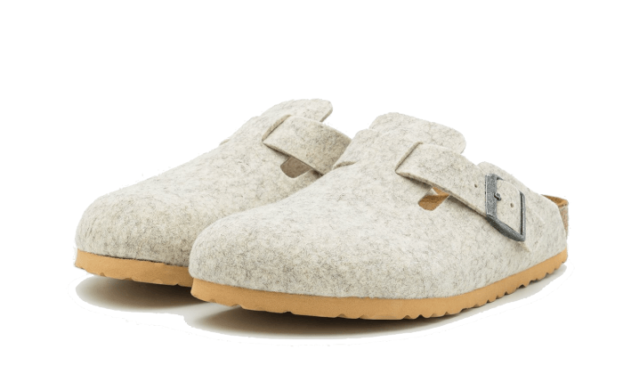 Birkenstock Boston Wool Felt Eggshel