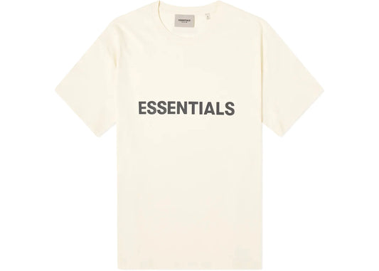 Fear of God Essentials Boxy T-Shirt Applique Logo ButterCream