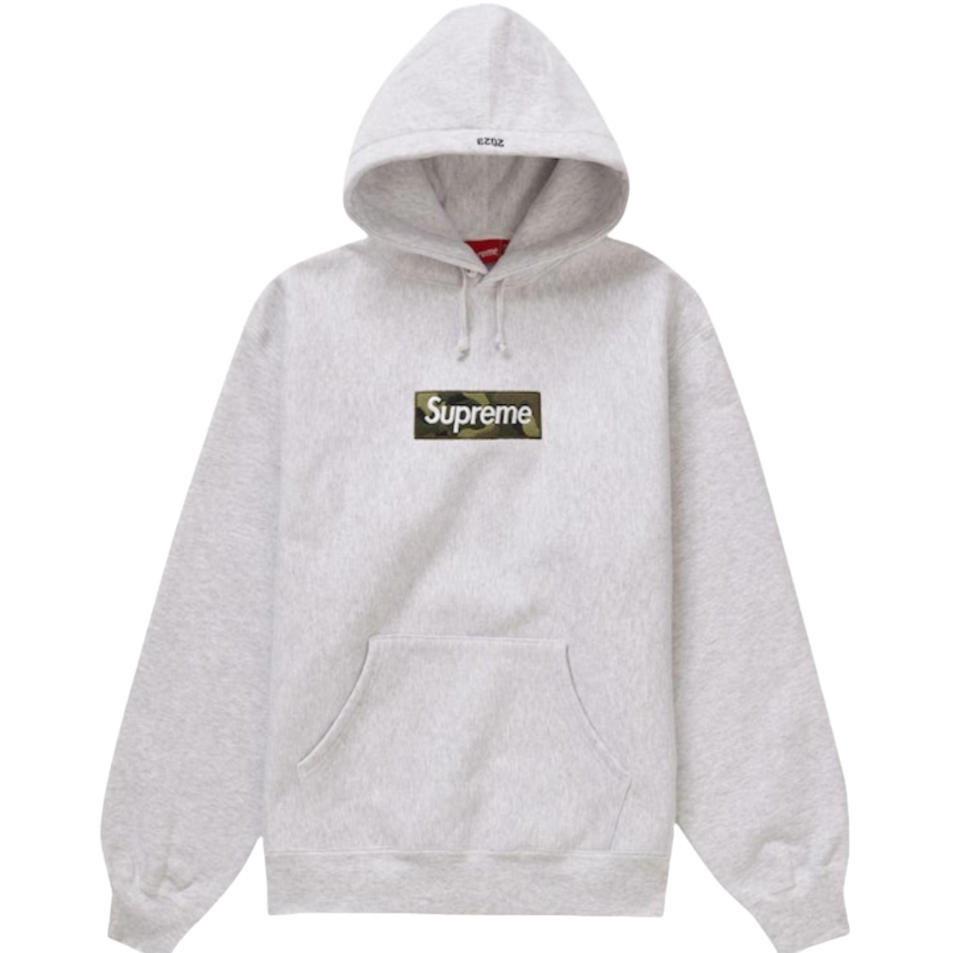 Supreme Box Logo Hooded Sweatshirt FW23 Ash Grey