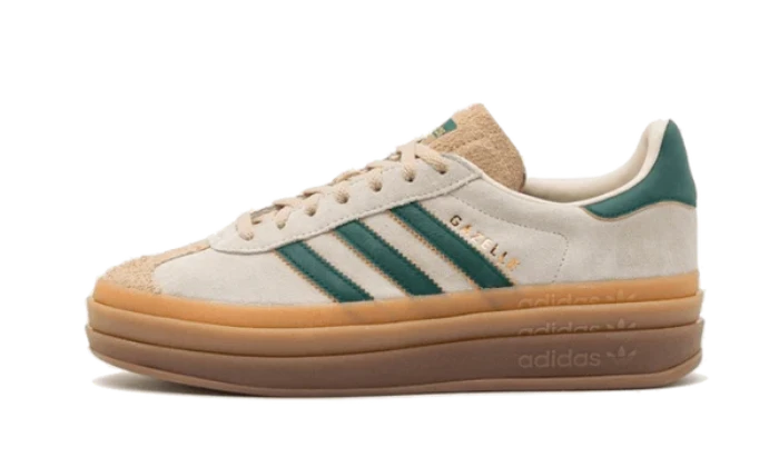 Adidas Gazelle Bold Magic Beige Collegiate Green