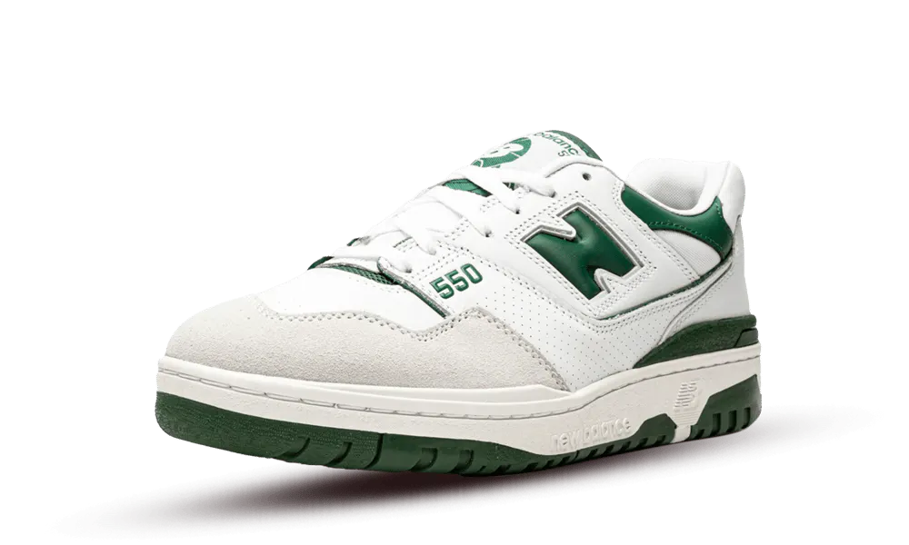 New balance 550 white green