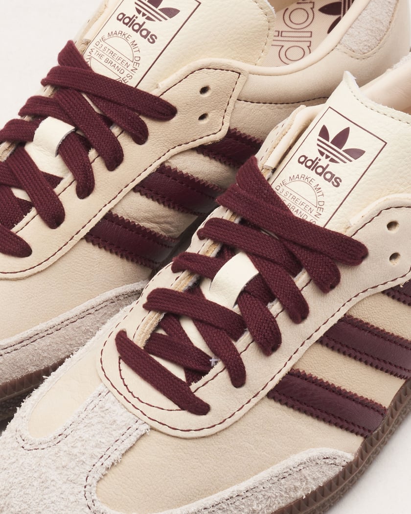 Adidas Samba OG - Wonder White Maroon (Women's)