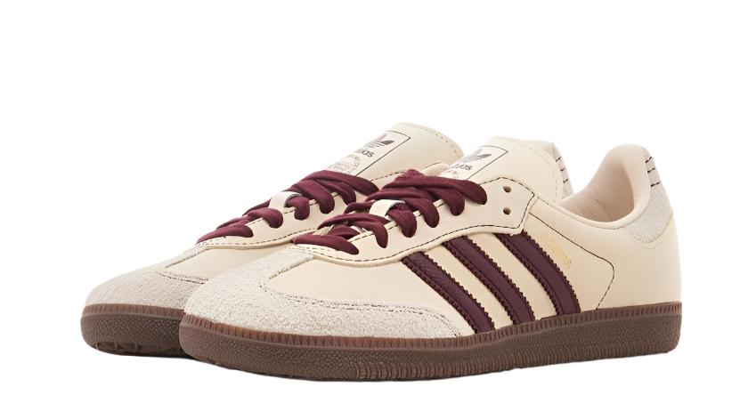 Adidas Samba OG - Wonder White Maroon (Women's)