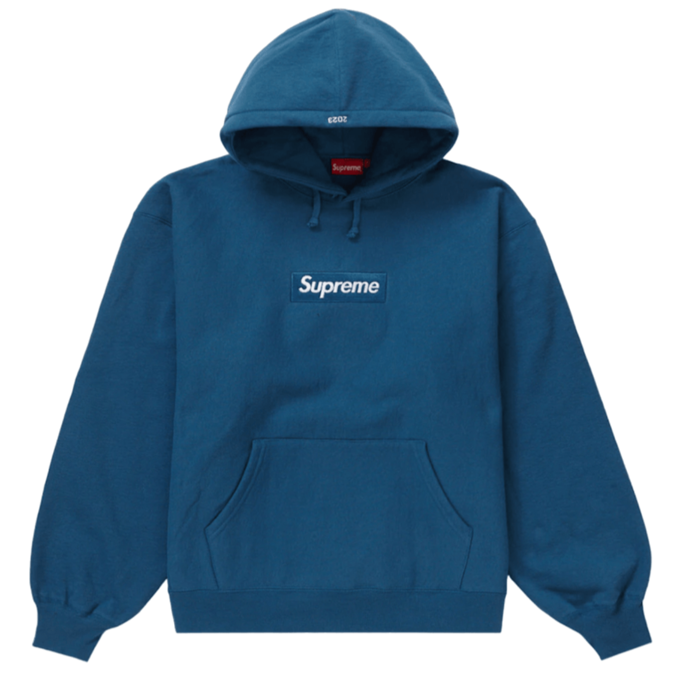 Supreme Box Logo Hooded Sweatshirt FW23 Blue